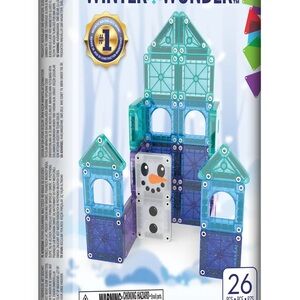 Magnatiles Travel Winter Wonderland Set - Blue and White